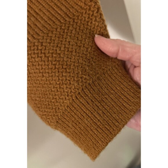 7 For all Mankind Women's Button Acrylic Blend Burnt Orange Cardigan Sweater SzM - Picture 3 of 8